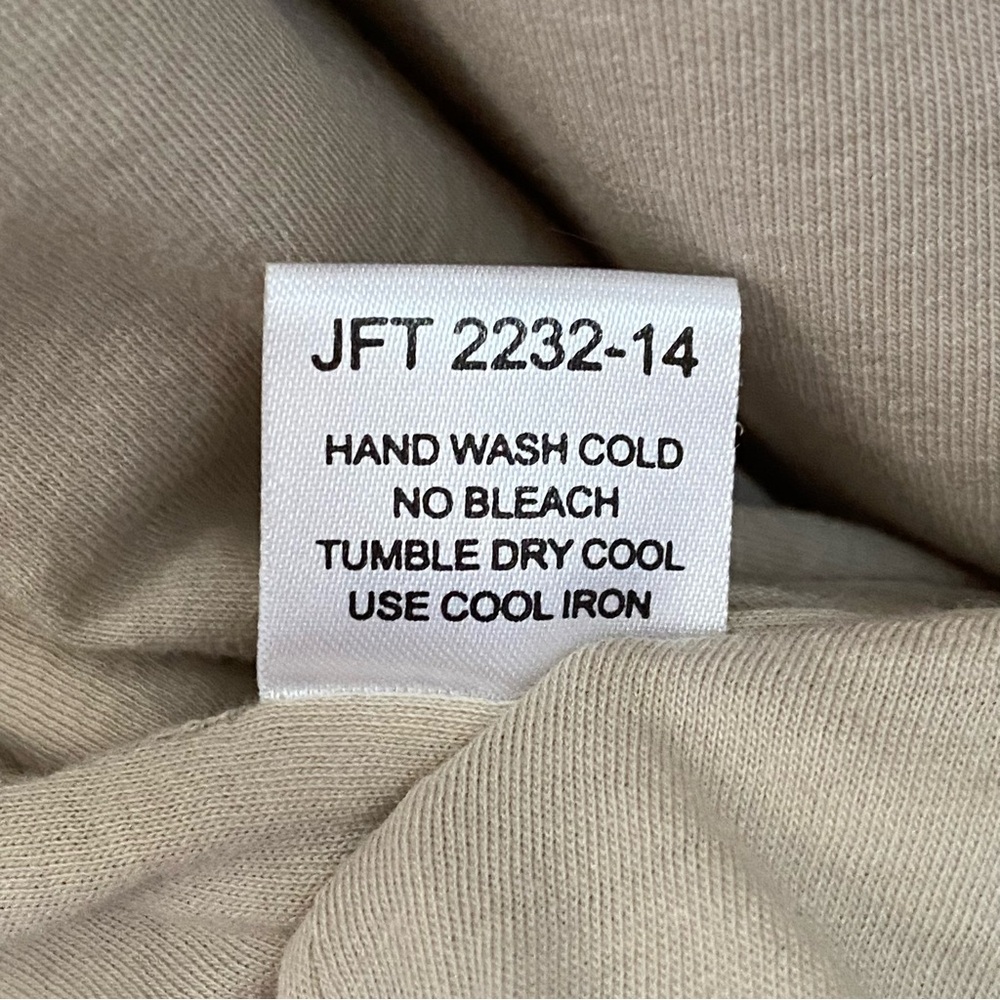 JARBO BEIGE TAN CREAM PIMA COTTON SIDE ZIP UP VEST - Picture 9 of 9